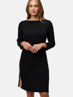 zero Kleider*Damen Sweatkleid schwarz uni