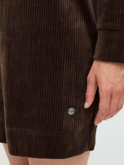 OXMO Kleider*Damen Sweatkleid - OXEBBA braun uni