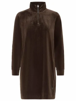 OXMO Kleider*Damen Sweatkleid - OXEBBA braun uni