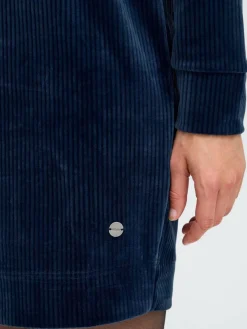 OXMO Kleider*Damen Sweatkleid - OXEBBA blau uni