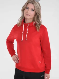 Navigazione Sweatshirts & Sweatjacken*Damen Sweatshirt rot uni