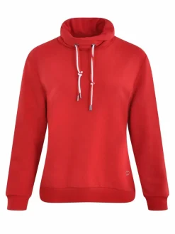 Navigazione Sweatshirts & Sweatjacken*Damen Sweatshirt rot uni