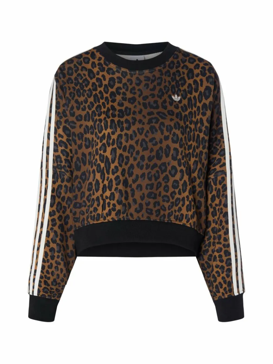 adidas Originals Sweatshirts & Sweatjacken*Damen Sweatshirt braun schwarz gemustert