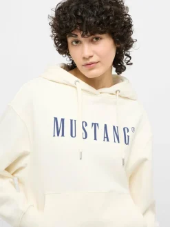 Mustang Sweatshirts & Sweatjacken*Damen Sweatshirt weiß uni
