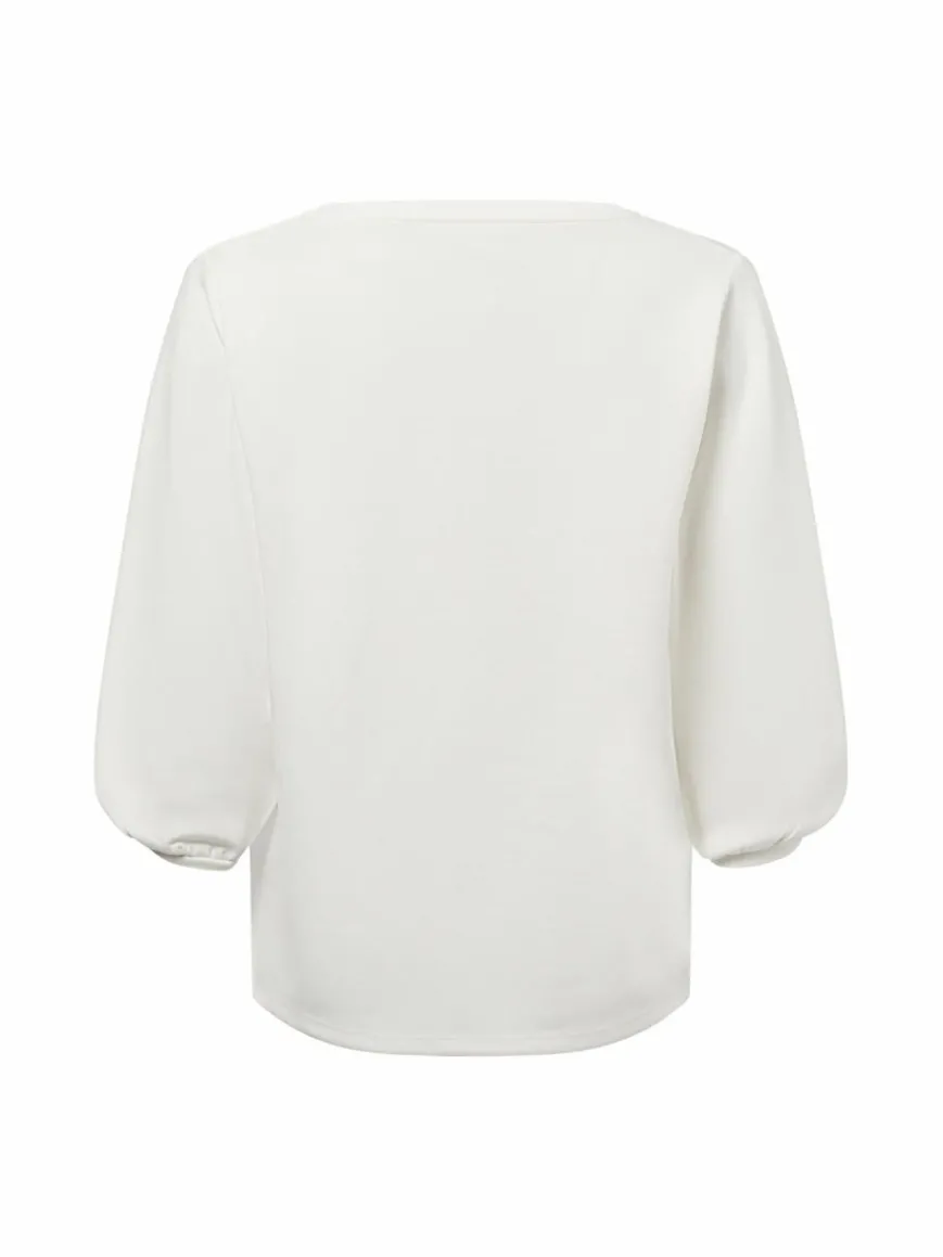 More & More Sweatshirts & Sweatjacken*Damen Sweatshirt ecru uni