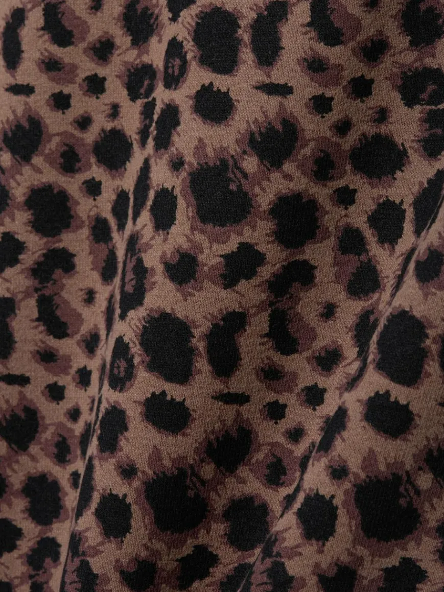 Marie Lund Sweatshirts & Sweatjacken*Damen Sweatshirt braun schwarz gemustert