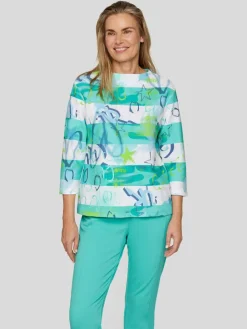 RABE Sweatshirts & Sweatjacken*Damen Sweatshirt grün gemustert