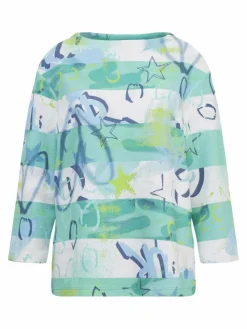 RABE Sweatshirts & Sweatjacken*Damen Sweatshirt grün gemustert