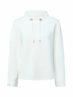 Monari Sweatshirts & Sweatjacken*Damen Sweatshirt ecru uni