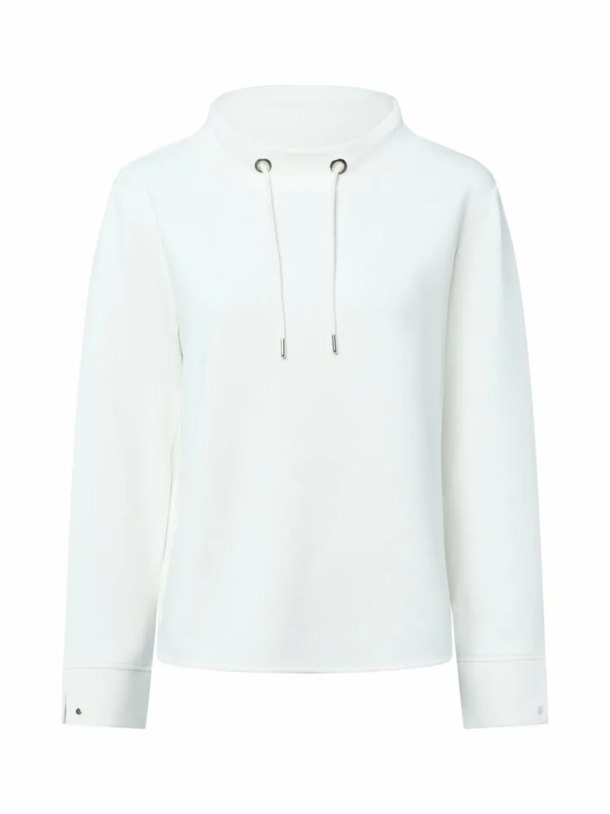 Monari Sweatshirts & Sweatjacken*Damen Sweatshirt ecru uni