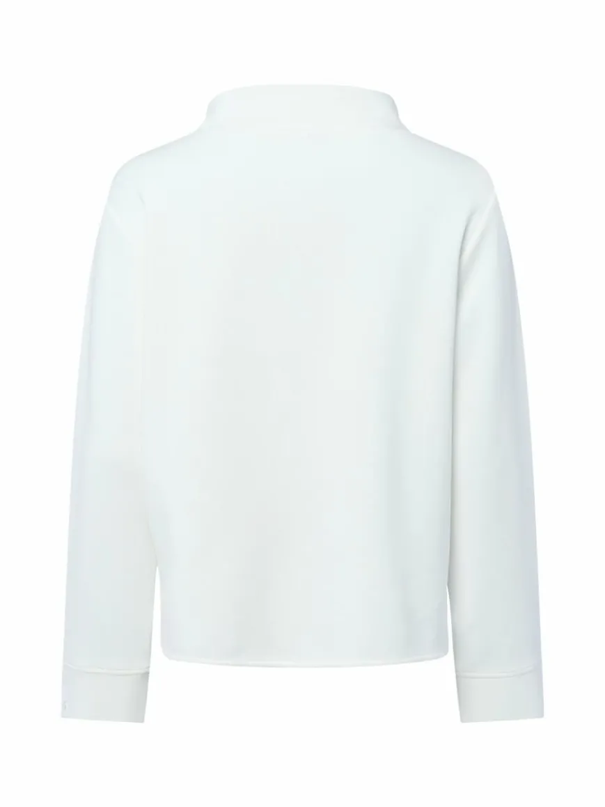 Monari Sweatshirts & Sweatjacken*Damen Sweatshirt ecru uni