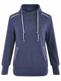 Navigazione Sweatshirts & Sweatjacken*Damen Sweatshirt blau uni