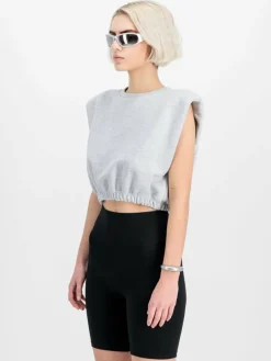 Alpha Industries Sweatshirts & Sweatjacken*Damen Sweatshirt grau uni