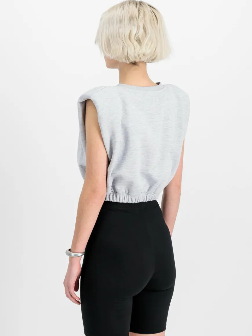 Alpha Industries Sweatshirts & Sweatjacken*Damen Sweatshirt grau uni