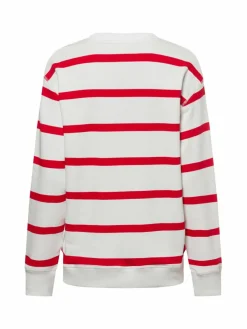 Marie Lund Sweatshirts & Sweatjacken*Damen Sweatshirt weiß rot gestreift