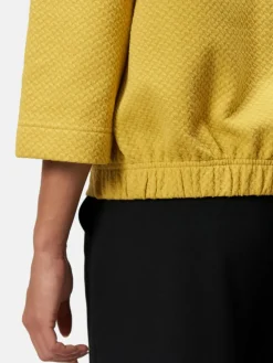 zero Sweatshirts & Sweatjacken*Damen Sweatshirt gelb uni