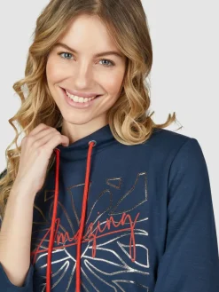 Navigazione Sweatshirts & Sweatjacken*Damen Sweatshirt blau bedruckt