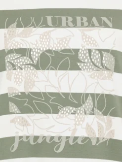 Olsen Sweatshirts & Sweatjacken*Damen Sweatshirt khaki gestreift