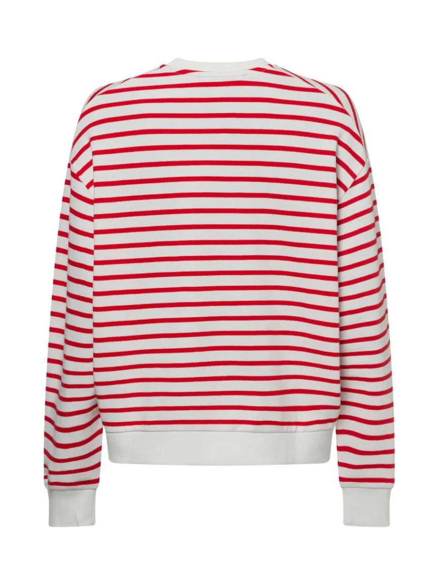 Marc O'Polo Denim Sweatshirts & Sweatjacken*Damen Sweatshirt rot weiß gestreift