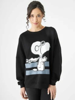 Codello Sweatshirts & Sweatjacken*Damen Sweatshirt schwarz bedruckt