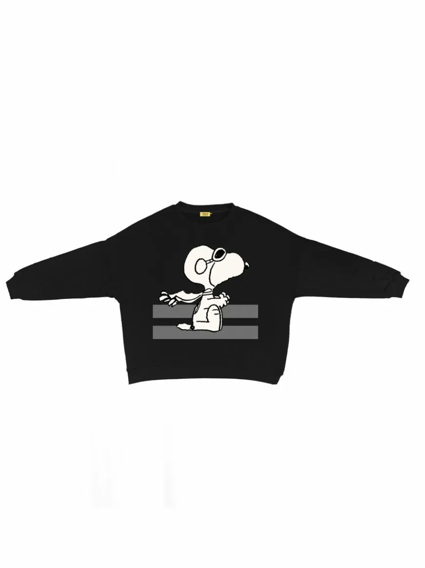 Codello Sweatshirts & Sweatjacken*Damen Sweatshirt schwarz bedruckt