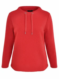 Navigazione Sweatshirts & Sweatjacken*Damen Sweatshirt rot uni