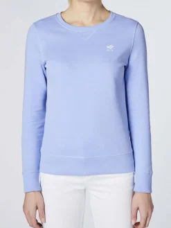 Polo Sylt Sweatshirts & Sweatjacken*Damen Sweatshirt hellblau uni