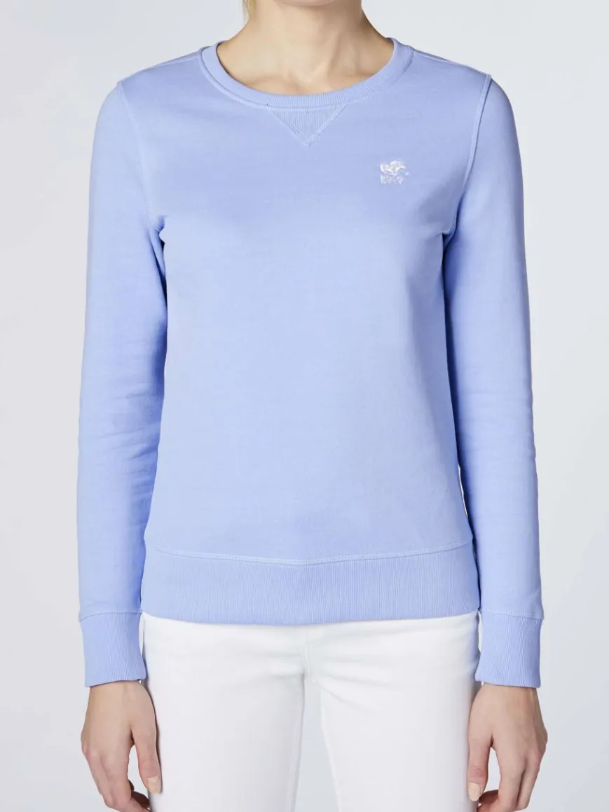 Polo Sylt Sweatshirts & Sweatjacken*Damen Sweatshirt hellblau uni