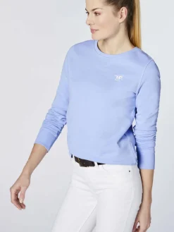 Polo Sylt Sweatshirts & Sweatjacken*Damen Sweatshirt hellblau uni