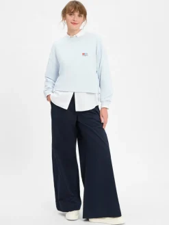 american vintage Sweatshirts & Sweatjacken*Damen Sweatshirt hellblau uni