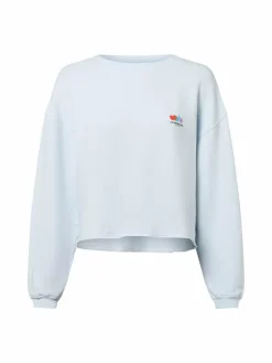 american vintage Sweatshirts & Sweatjacken*Damen Sweatshirt hellblau uni