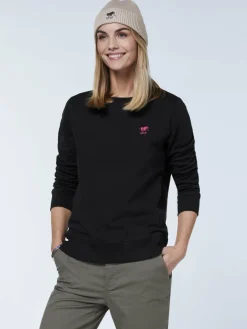 Polo Sylt Sweatshirts & Sweatjacken*Damen Sweatshirt schwarz uni