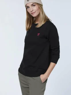 Polo Sylt Sweatshirts & Sweatjacken*Damen Sweatshirt schwarz uni