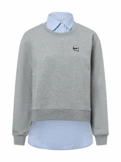 KARL LAGERFELD Sweatshirts & Sweatjacken*Damen Sweatshirt hellgrau meliert