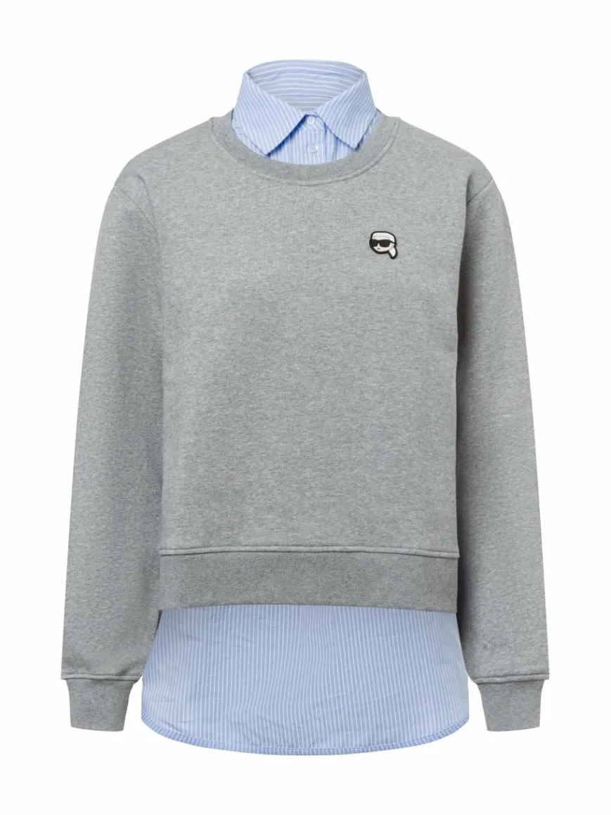 KARL LAGERFELD Sweatshirts & Sweatjacken*Damen Sweatshirt hellgrau meliert