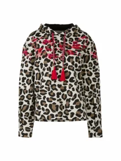 Marc Cain Sweatshirts & Sweatjacken*Damen Sweat-Shirt beige bedruckt