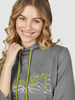 Navigazione Sweatshirts & Sweatjacken*Damen Sweatshirt grau bedruckt