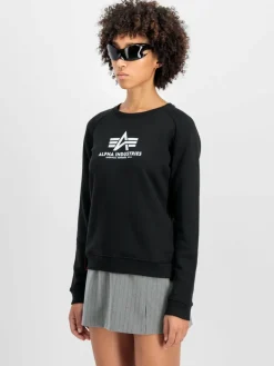 Alpha Industries Sweatshirts & Sweatjacken*Damen Sweatshirt schwarz bedruckt