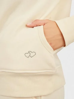 Navigazione Sweatshirts & Sweatjacken*Damen Sweatshirt ecru uni