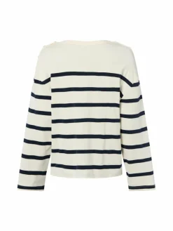 Tommy Hilfiger Sweatshirts & Sweatjacken*Damen Sweatshirt ecru marine gestreift