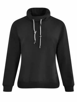 Navigazione Sweatshirts & Sweatjacken*Damen Sweatshirt schwarz uni