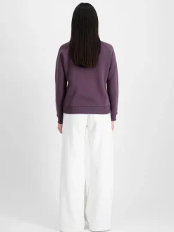 Alpha Industries Sweatshirts & Sweatjacken*Damen Sweatshirt lila bedruckt