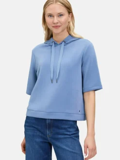 Betty & Co Sweatshirts & Sweatjacken*Damen Sweatshirt blau uni