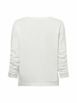 Franco Callegari Sweatshirts & Sweatjacken*Damen Sweatshirt ecru blau gestreift