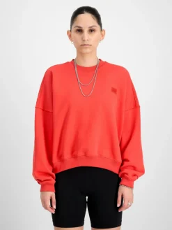Alpha Industries Sweatshirts & Sweatjacken*Damen Sweatshirt rot uni