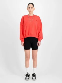 Alpha Industries Sweatshirts & Sweatjacken*Damen Sweatshirt rot uni