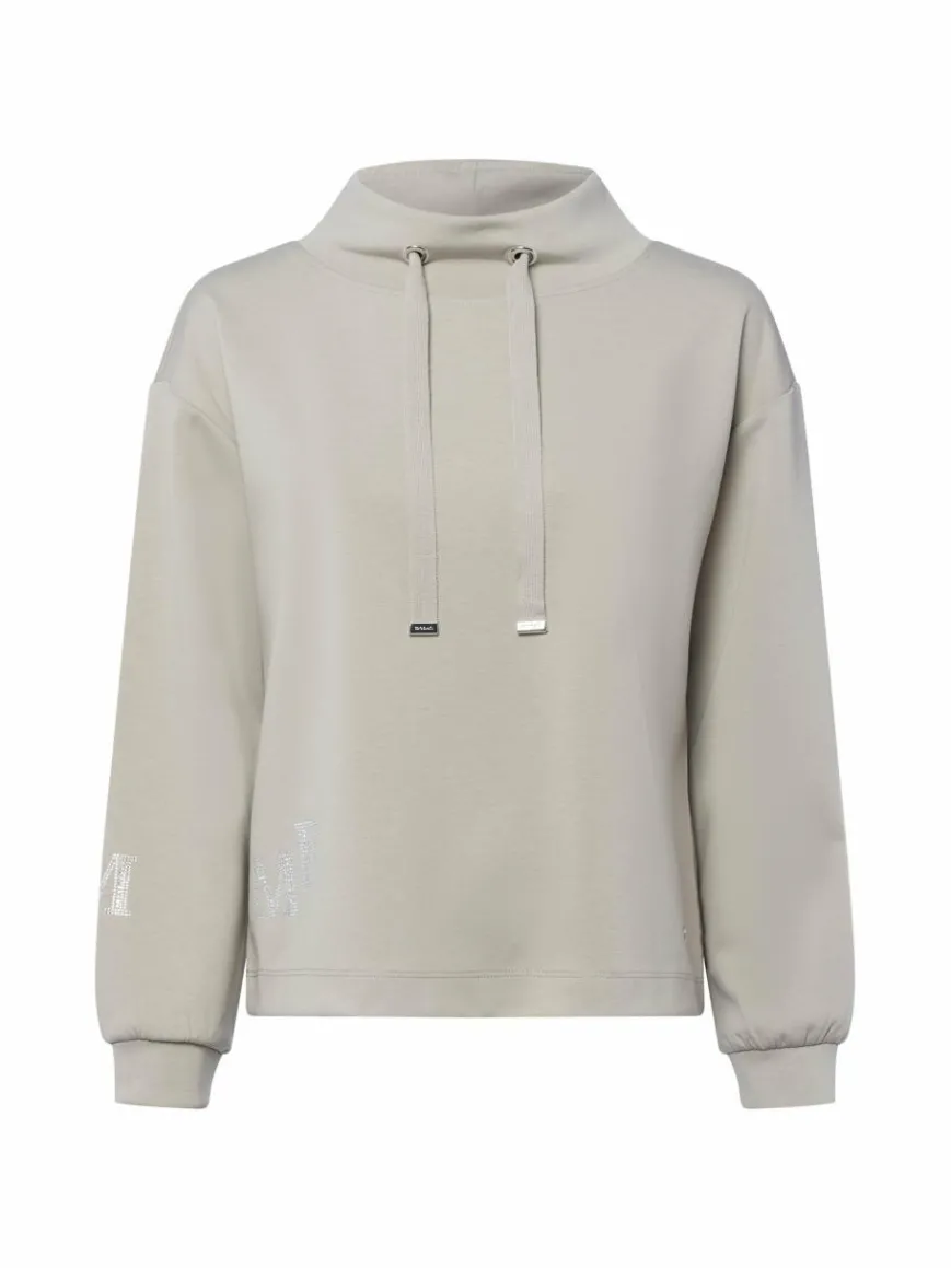 Monari Sweatshirts & Sweatjacken*Damen Sweatshirt taupe uni
