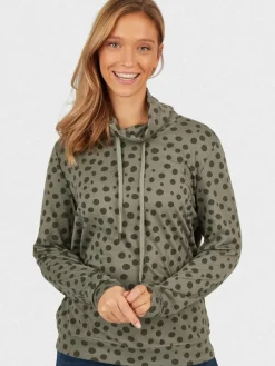 Navigazione Sweatshirts & Sweatjacken*Damen Sweatshirt grau gepunktet