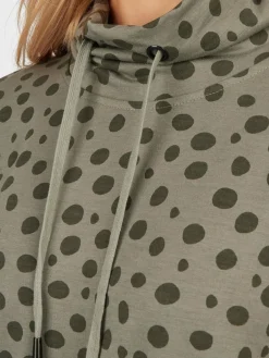 Navigazione Sweatshirts & Sweatjacken*Damen Sweatshirt grau gepunktet