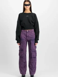 Alpha Industries Sweatshirts & Sweatjacken*Damen Sweatshirt schwarz uni